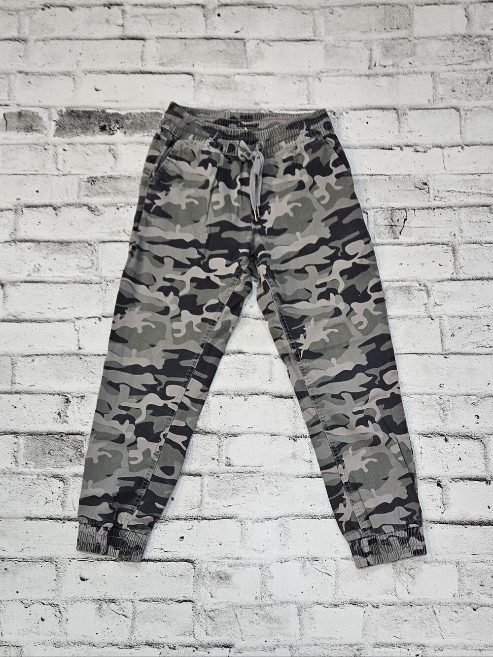 Harper Heritage Camo Jogger Pants Small Drawstring Utility Casual